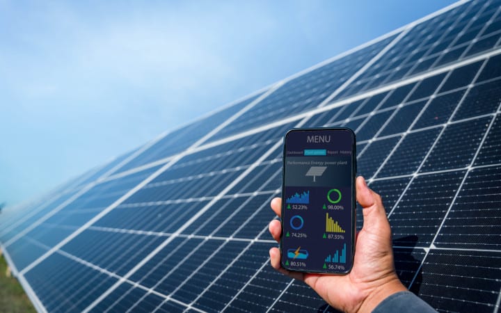 Suivi des performances d'une installation solaire grâce à une application smartphone