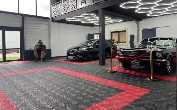 Dalle de sol clipsable square floor pour garage