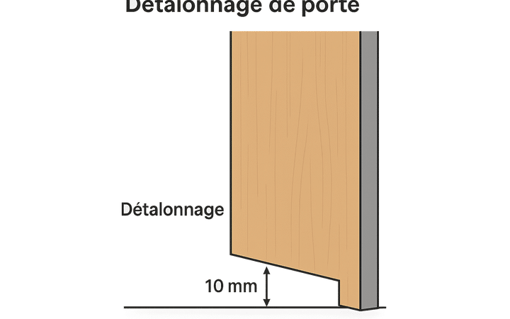 Détalonnage de porte RE2020