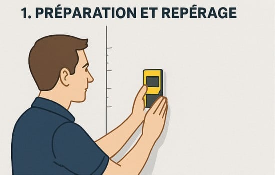 Étape 1 pose store banne sur isolation extérieure