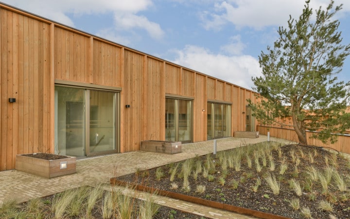 Bâtiment répondant aux critères pour obtenir le label bâtiment biosourcé