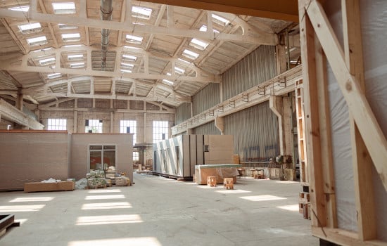 Usine de fabrication de bureau modulaire
