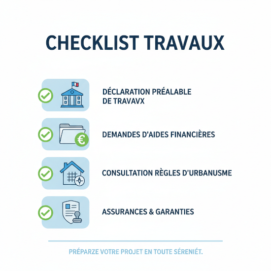 Check list des démarches administratives avant de débuter des travaux de rénovation