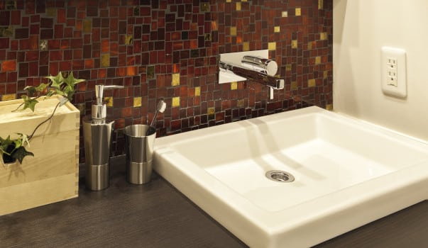 Tiled Bathroom Sink Design