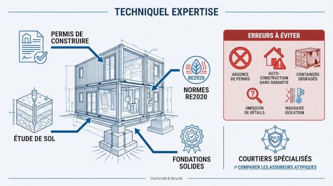 Guide de construction de maison container conforme
